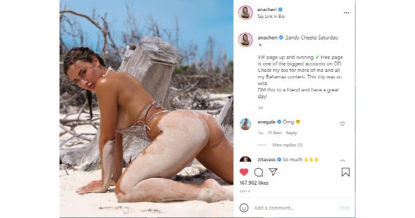 Ana cheri nude beach striptease onlyfans video leaked