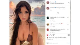 Demi Rose Nude Pool Teasing Video Leaked 10