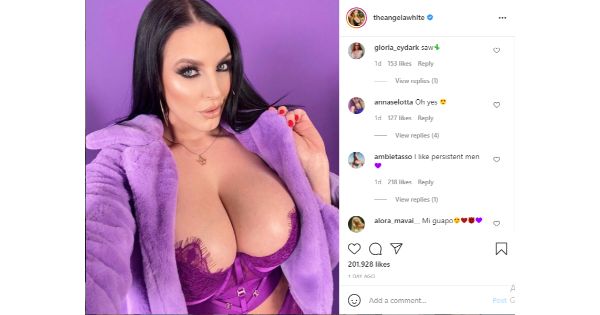 angela white nude lingerie tease porn 2