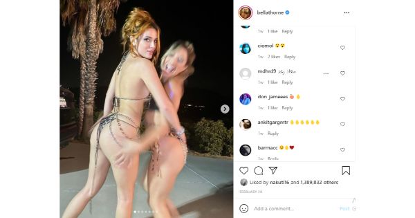 Bella Thorne Topless Teasing In Skirt Video Leaked