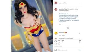 Lana Rain Leaked Nude Wonder Woman Dildo Fucking Only fa xxx Porn Video 1