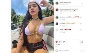 Marta Maria Santos Nude White Thong Teasing Video Leaked