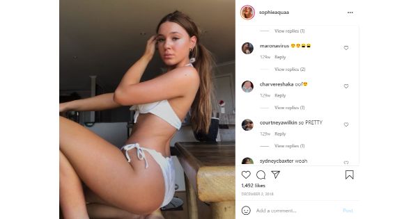 sophie aqua nude school girl try on video