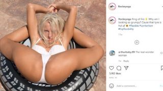 Yoga Flocke Nude in Wicker Chair Porn Video Leaked