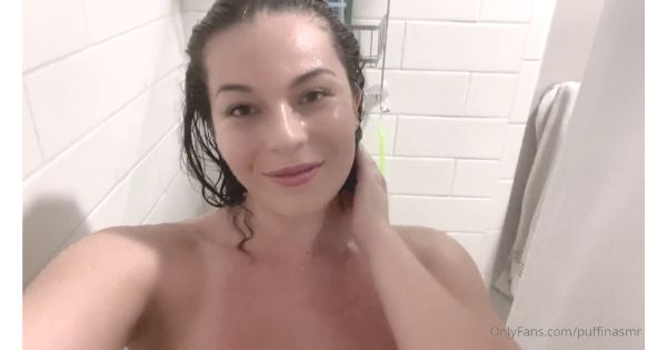 Puffin ASMR Nude Tsaking Shower Video Leaked 5