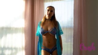 Xenia Crushova See Through Blue Lingerie Video Leaked