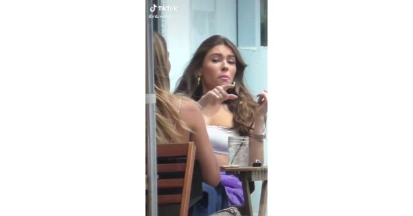 Madison Beer Naked Sexy Smile During Dinner on TikTok Porn Video 11