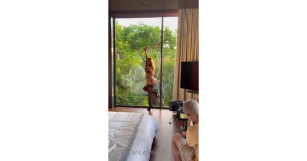 Yanet Garcia Lingerie Photoshoot BTS Onlyfans Video Leaked 1