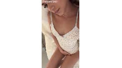 Andiegen porn video Strip teasing on bed