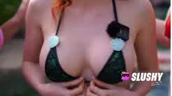 Amouranth Leaks Triple Lesbian Tits Play HotTub Onlyfans Video