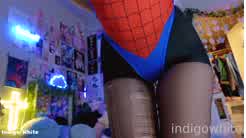 Indigo White Sexy Spidergirl Cosplay Video Leaked