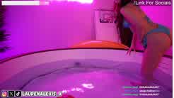 Lauren Alexis leaks Livestream Home Pool Play