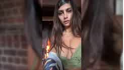Mia Khalifa Nude Fireplace Striptease Onlyfans Video Leak