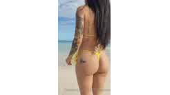 Bianca Taylor Beach Thong Bikini Video Leaked