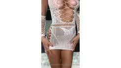 Hayley Maxfield Sexy Fishnet Lingerie Video Leaked