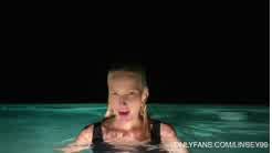 Linsey Donovan Swimming Pool Tease Video Leaked